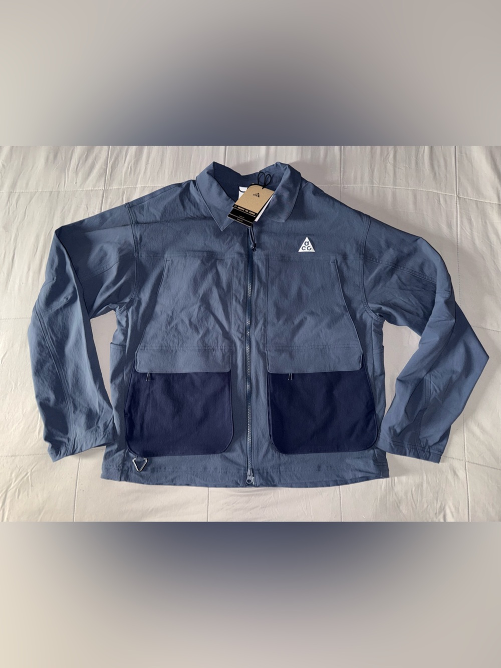 Nike ACG "Smith Summit" Men's UV Full Zip Jacket Blue HV0598-437